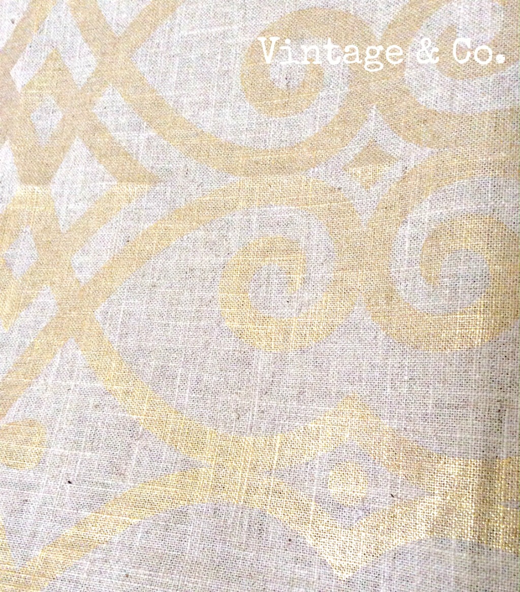 Gold Linen Fabric2