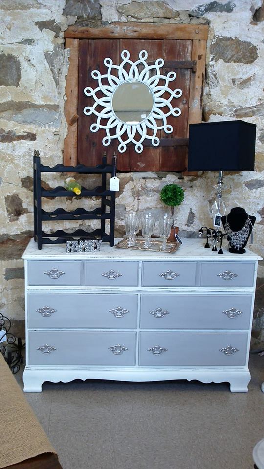 Gray White Dresser1